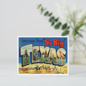 Carte Postale Faire-part Le Texas vintage (Debout devant)