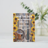 Carte Postale Faire-part Le thème du ranch rustique western cowboy enregist (Debout devant)