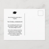 Carte Postale Faire-part Leopard Motif photo (Dos)