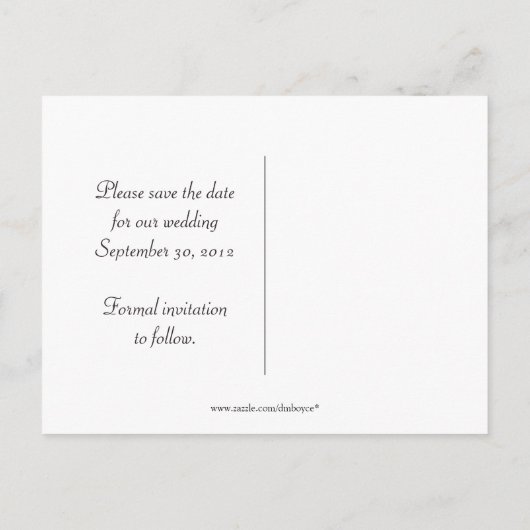 Carte Postale Faire-part Léopard rose et Brown Enregistrer la date (Dos)