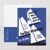 Carte Postale Faire-part Les bateaux de navigation nautiques sauvent (Devant / Derrière)