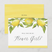 Carte Postale Faire-part Les citrons et la verdure vous serez ma fille aux (Devant / Derrière)