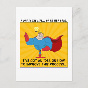 Carte Postale Faire-part Les diplômés de MBA savent les réponses à tous les
