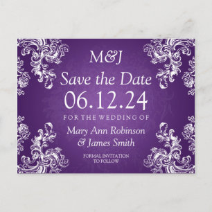 Carte Postale Faire-part Les économies élégantes le cru de date