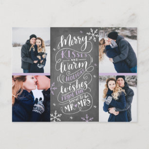 Carte Postale Faire-part Les joyeux baisers chauffent des souhaits font