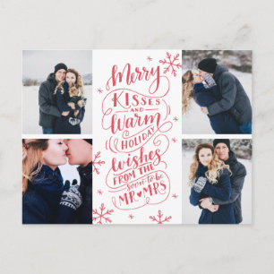 Carte Postale Faire-part Les joyeux baisers chauffent des souhaits font