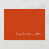 Carte Postale Faire-part Les lanternes chinoises sauvent la date (Dos)