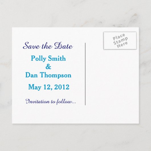 Carte Postale Faire-part Les Nympheas Water Lilies Save the Date Mariage (Dos)