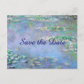 Carte Postale Faire-part Les Nympheas Water Lilies Save the Date Mariage (Devant)