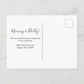 Carte Postale Faire-part Les oiseaux et les abeilles changent de nom Grosse (Dos)