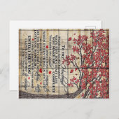 Carte Postale Faire-part Lettre à mon mari , Cadeau de nouvelle maison (Devant / Derrière)