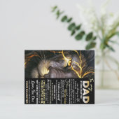 Carte Postale Faire-part Lettre D'Amour, À Mon Cadeau Papa, (Debout devant)