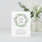 Carte Postale Faire-part Liage minimal | Mariage Enregistrer la date (Debout devant)