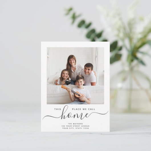 Carte Postale Faire-part Lieu que nous appelons Accueil Script Moderne Simp (Debout devant)