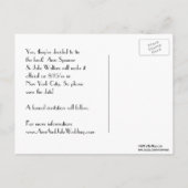 Carte Postale Faire-part Ligne d'horizon de NYC ESB Haut du Rocher Gravure (Dos)