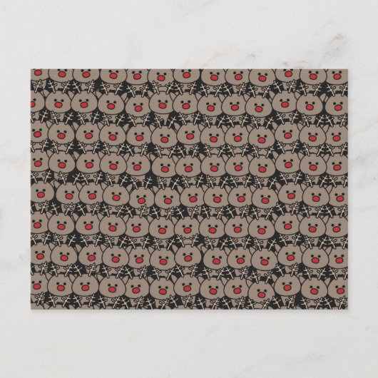 Carte Postale Faire-part Lignes de rennes (Devant)