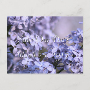 Carte Postale Faire-part Lilac Enregistrer l'Invitation à la Date - ou tout