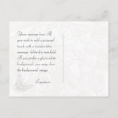 Carte Postale Faire-part Lilies Sauvez la date Argent 25e anniversaire (Dos)