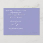 Carte Postale Faire-part Lion Rampant Renaissance Mariage (Dos)