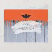 Carte Postale Faire-part Loft de la fête d'Halloween (Dos)