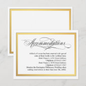 Carte Postale Faire-part Logements de Mariage avec Flourishes de Script Élé (Devant / Derrière)