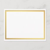 Carte Postale Faire-part Logements de Mariage avec Flourishes de Script Élé (Dos)