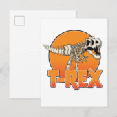 Carte Postale Faire-part logo de T-REX dessiné (Devant / Derrière)