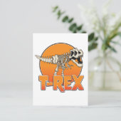 Carte Postale Faire-part logo de T-REX dessiné (Debout devant)