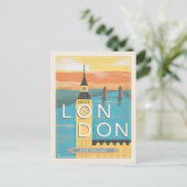 Carte Postale Faire-part Londres | Save the date (Debout devant)
