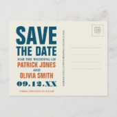 Carte Postale Faire-part Long Island, New York | Save the date (Dos)