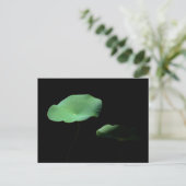 Carte Postale Faire-part Lotus Feuilles (Debout devant)