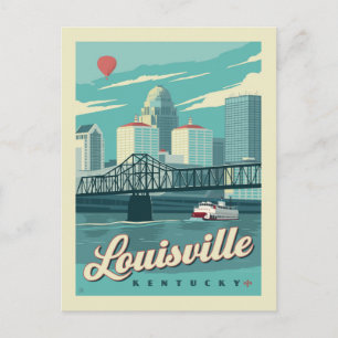 Carte Postale Faire-part Louisville, Kenucky   Enregistrer la date