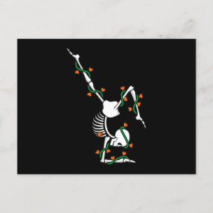 Carte Postale Faire-part Love Gymnastique Skeleton Gymnaste Gymnaste Lover 