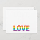 Carte Postale Faire-part Love Is Love (Devant / Derrière)