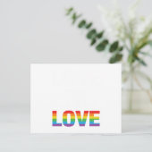 Carte Postale Faire-part Love Is Love (Debout devant)