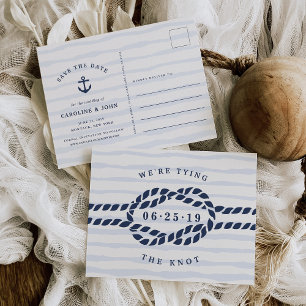 Carte Postale Faire-part Love Knot Enregistrer la date