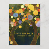 Carte Postale Faire-part Love Trees Mariage rustique Enregistrer la date (Devant)