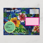 Carte Postale Faire-part Luau hawaïen (Dos)