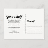 Carte Postale Faire-part Lumières Rustiques Bois Mariage Enregistrer La Dat (Dos)