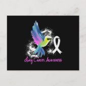 Carte Postale Faire-part Lung Awareness Pearl Ribbon (Devant)