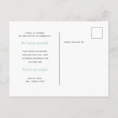 Carte Postale Faire-part Machine à écrire simple Votre chambre d'hôte a dém (Dos)