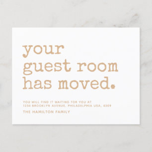 Carte Postale Faire-part Machine À Écrire Simple Votre Chambre D'Hôte A Dém