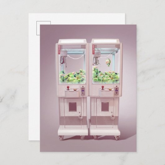 Carte Postale Faire-part Machine à griffes (Devant / Derrière)