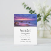 Carte Postale Faire-part Magnifique photographie de mariage côtière au couc (Debout devant)