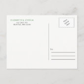 Carte Postale Faire-part Magnifique verdure botanique Enregistrer la date (Dos)