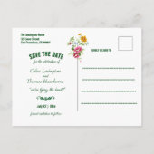 Carte Postale Faire-part Magnifiques fleurs de printemps Mariage Enregistre (Dos)