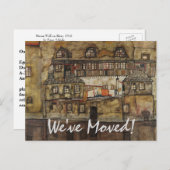 Carte Postale Faire-part Maison au bord de la rivière par Schiele, Changeme (Devant / Derrière)