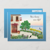 Carte Postale Faire-part Maison au bord d'un lac / au bord de la mer - Chan (Devant / Derrière)