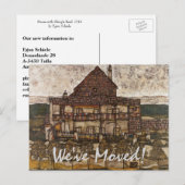 Carte Postale Faire-part Maison avec Toit de bardeau par Schiele, Changemen (Devant / Derrière)