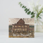 Carte Postale Faire-part Maison avec Toit de bardeau par Schiele, Changemen (Debout devant)